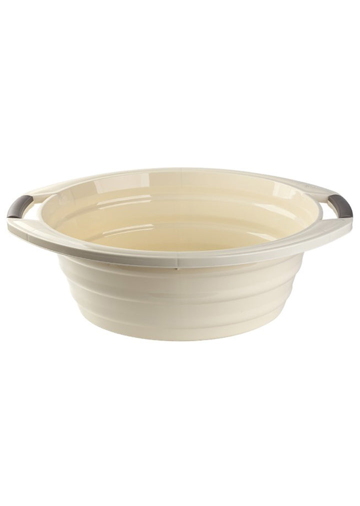 Plastic oval tub 25L Beige