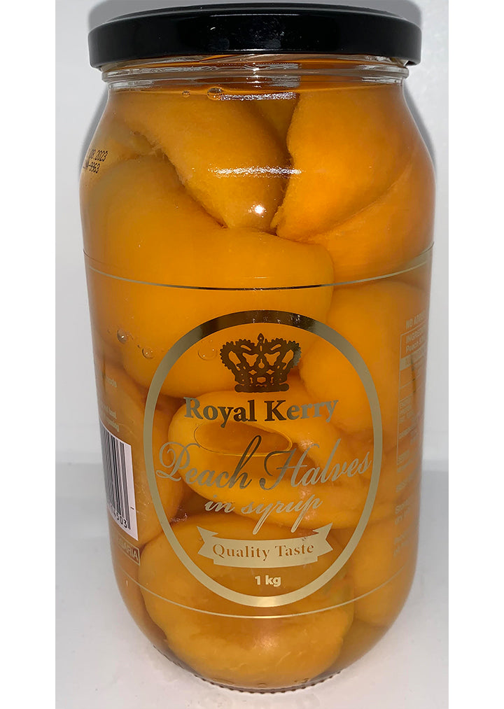 Royal Kerry Peach halves in syrup 1kg