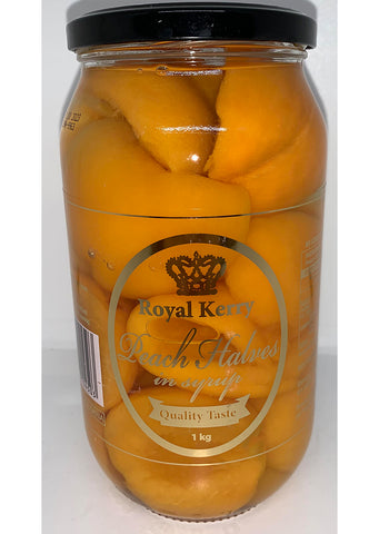 Royal Kerry - Peach halves in syrup 1kg