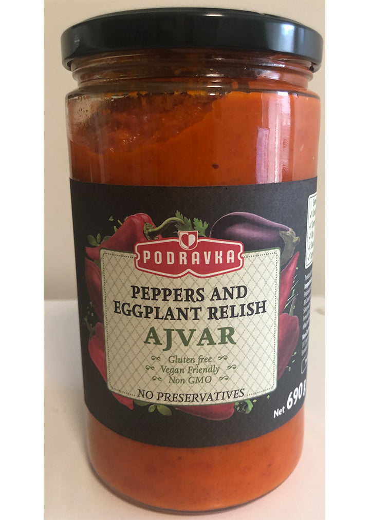 Podravka - Mild Ajvar, peppers & eggplant relish 690g