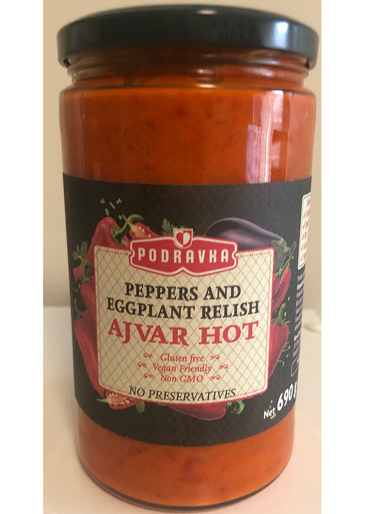 Podravka Ajvar hot, peppers & eggplant relish 690g