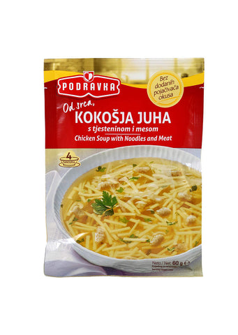 Podravka Chicken soup with noodles and meat 60g