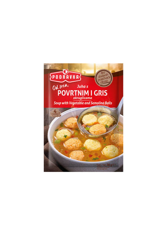 Podravka - Soup with vegetable and semolina balls 56g