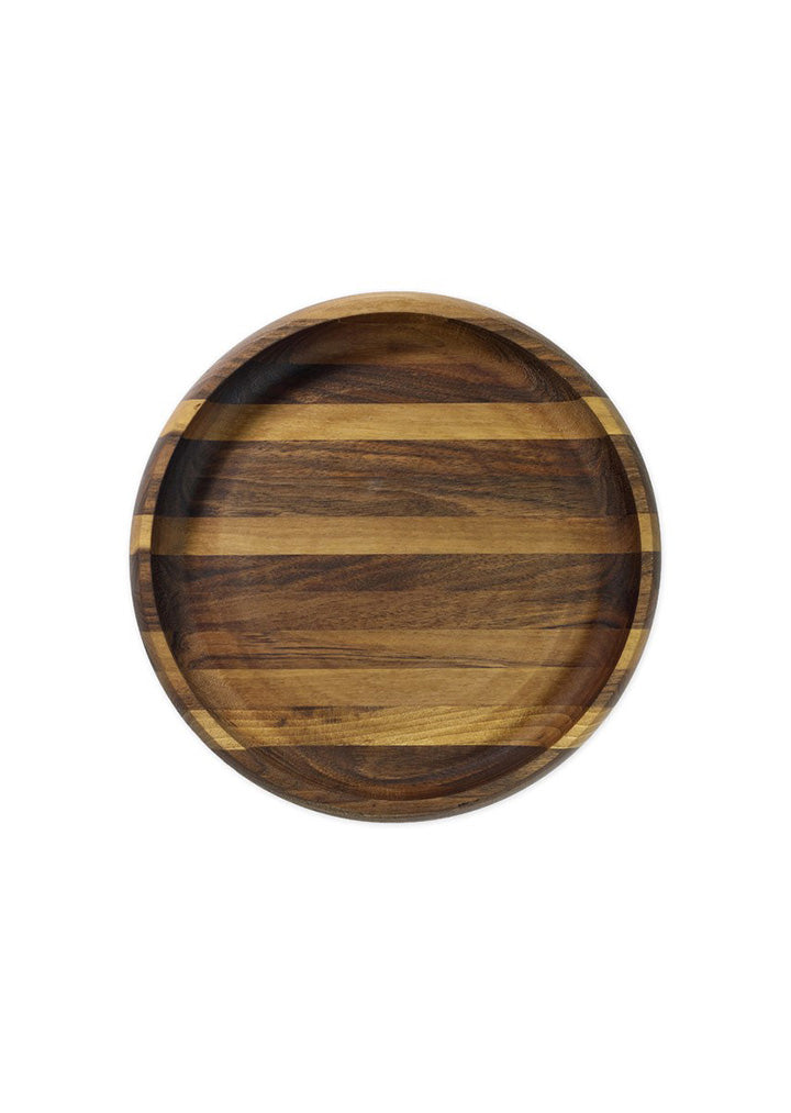 Breza - Wooden round bowl walnut Ø30cm