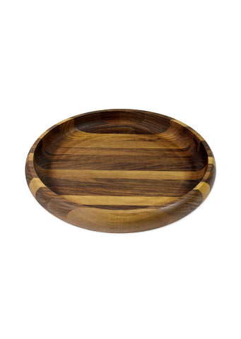 Breza - Wooden round bowl walnut Ø30cm