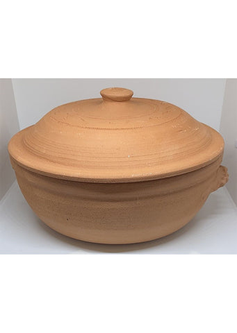 Cookware with lid-clay unglazed / Sac  Ø32cm