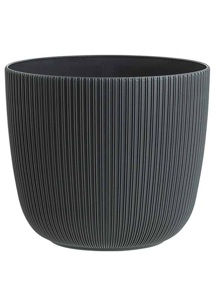 Plastic indoor plant pot 13L Grey