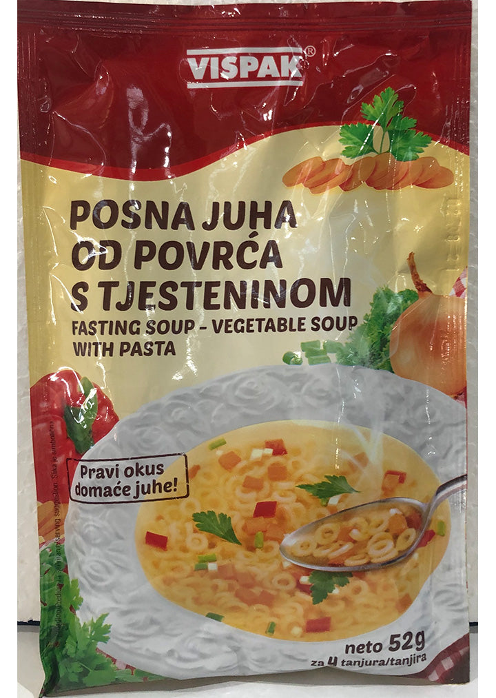Vispak -Fasting soup - vegetable soup with pasta 52g