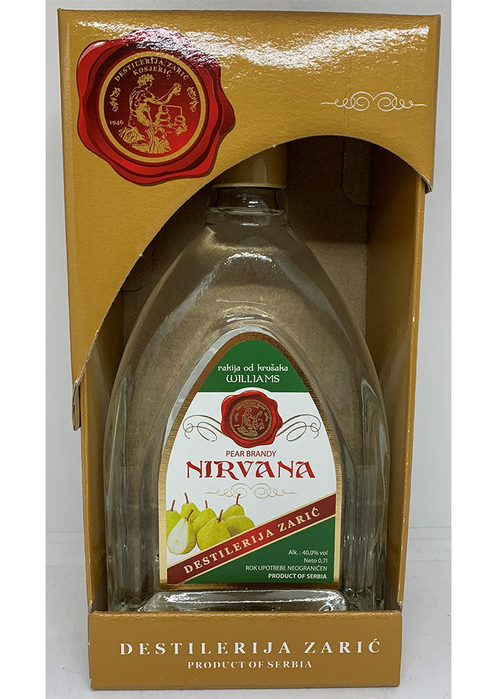 Zaric Nirvana Williams Pear brandy 40% vol. Alcohol 700ml