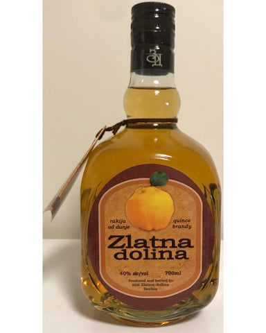 Zlatna Dolina Quince brandy 40% vol. Alcohol 700ml