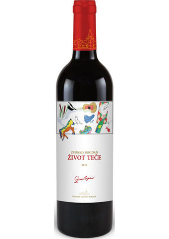 Zvonko Bogdan Winery - Zivot tece red wine 13.5% vol. Alcohol 750ml